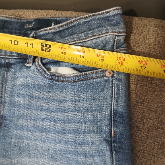 J.jill Denim Light Blue Jeans Relaxed Boyfriend Sz 6 Regular - Picture 5 of 8